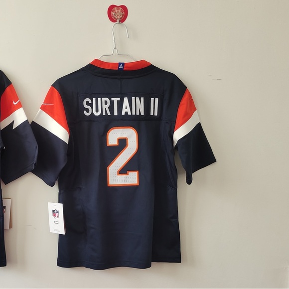 NWT mens & youth 2 Pat Surtain II Navy 2024-25 FUSE Stitched Jersey - Picture 2 of 3